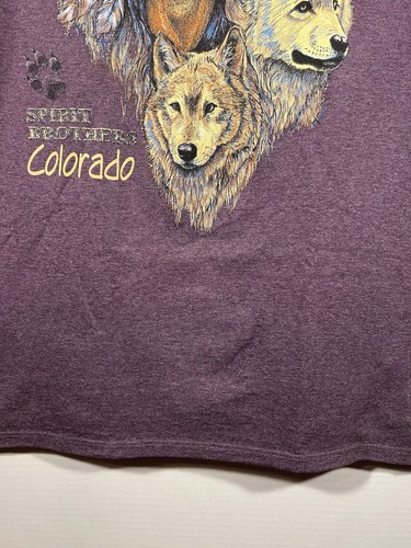 Camiseta De Colección Años 90 Spirit Brothers Colorado Nativo Indio Tribal Lobo Talla Grande - Imagen 8 de 10