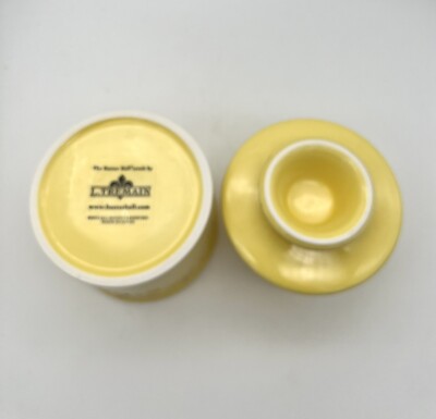 Butter Bell® Crock – Café Retro Golden Yellow Ceramic Butter Holder with Lid, Keeper for Spreadable Butter - Walmart Supplies