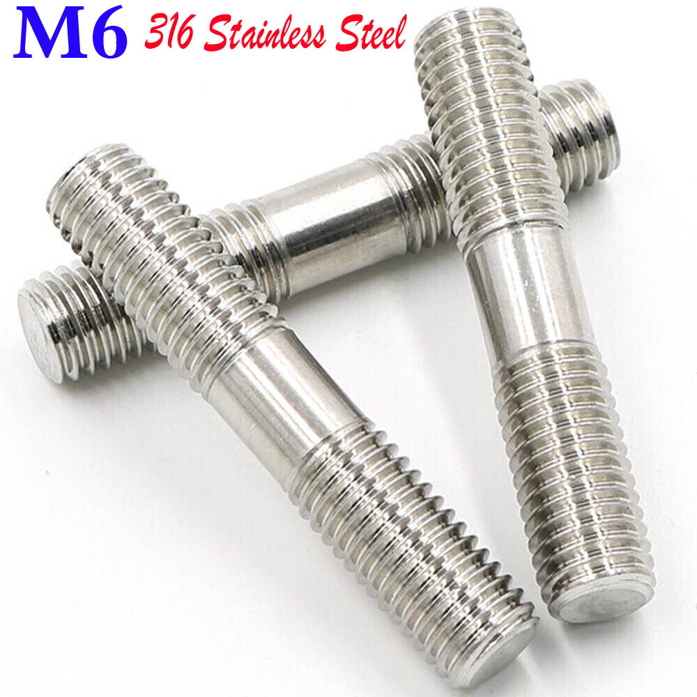 EsportsMJJ 2 stks 10 mm RVS Bal Stud Bout M6 Struts Bal Ended Bout Bonnet EsportsMJJ 2 stks 10 mm RVS Bal Stud Bout M6 Struts Bal Ended Bout Bonnet