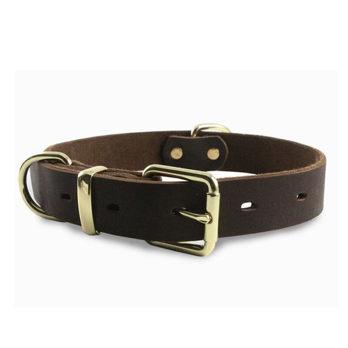 Original Leder Hundehalsband Legierung Hardware Doppel Ring für M Große Hunde//1 - Bild 7 von 13