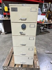 Mosler Safe/File Cabinet 5 Drawer With Combination Lock, Government Model SF-C5