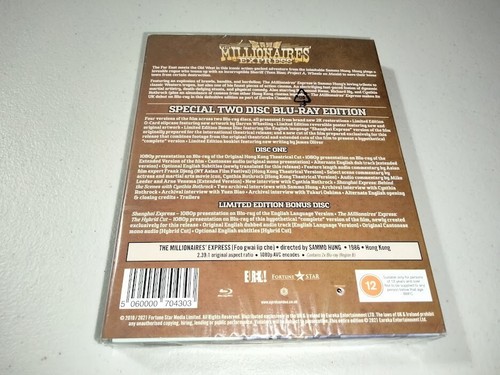 BRAND NEW Millionaires Express Limited Ed. Blu-ray REGION B Bonus Eng Dub Versio - Picture 2 of 2