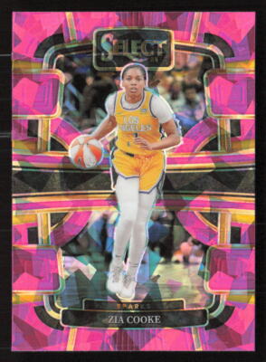2024 WNBA Panini Select #47 Zia Cooke Pink Ice Prizm