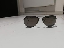 Lunette forme aviateur marque Solaris - Verres gris effet miroir léger.