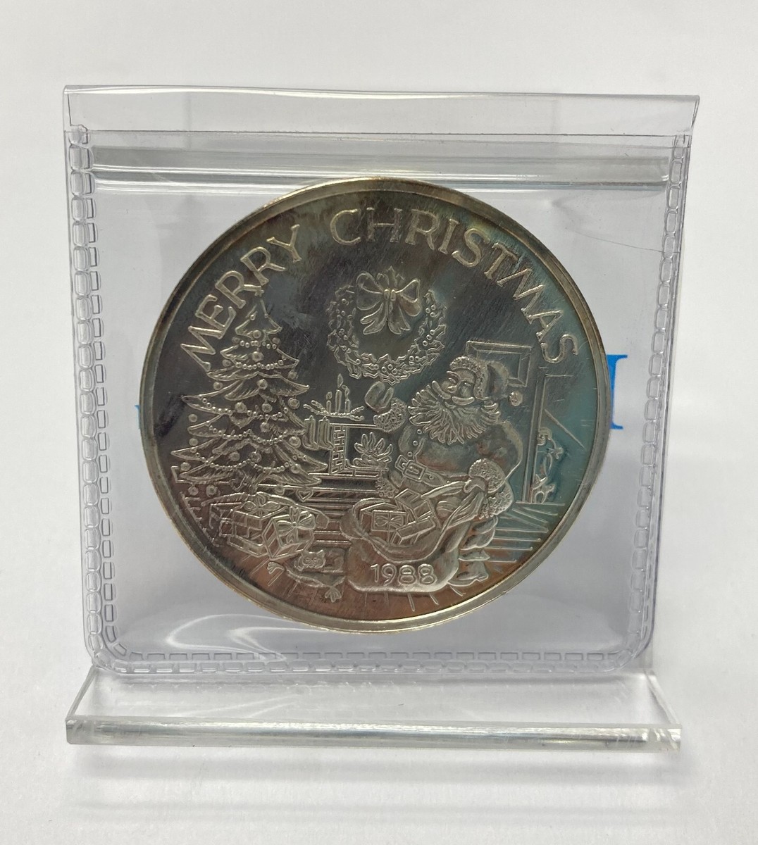 1988 Merry Christmas #34 1 oz .999 Fine Silver Round | eBay