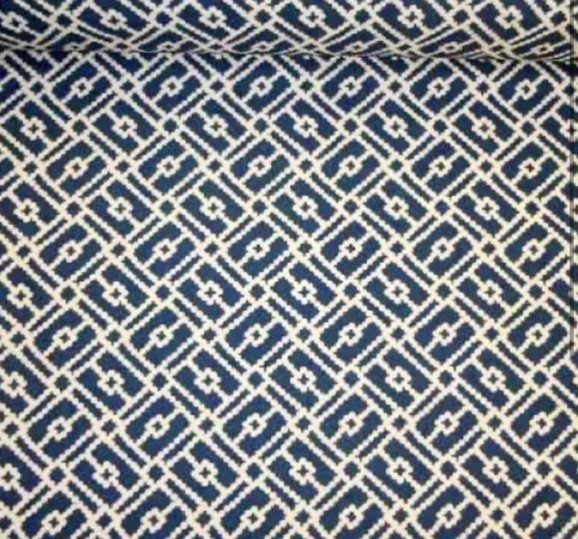 Tela azul pipa de algodón Foto 2 de 4