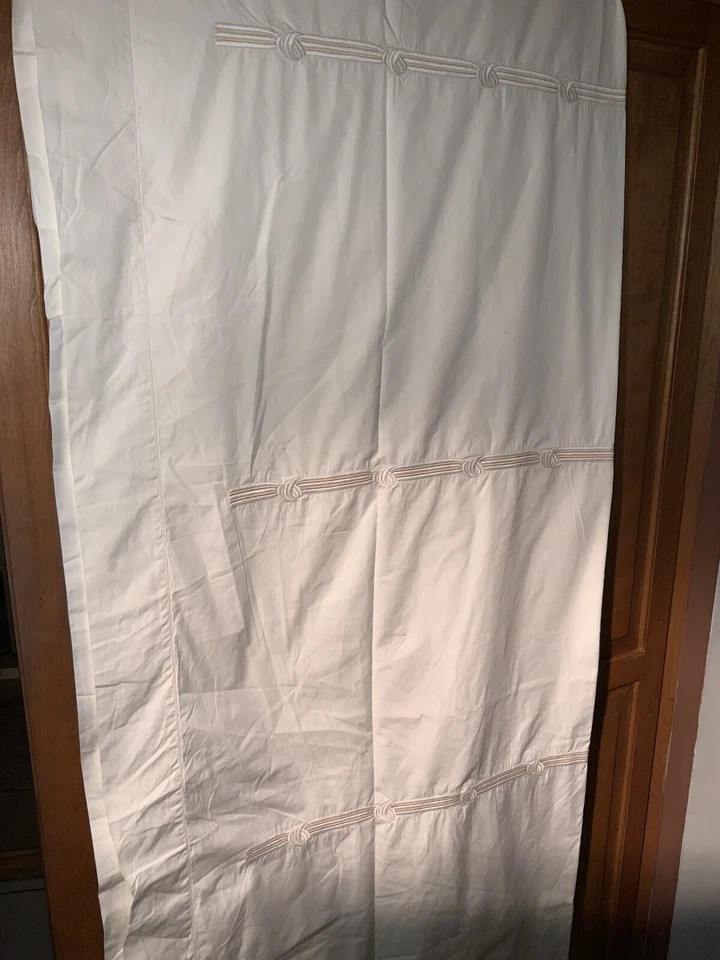 NUEVA FUNDA NÓRDICA PRATESI QUEEN ~ BORDADA EN BLANCO ROTO ~ ORG $3190 Foto 4 de 4