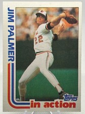 1982 Topps In Action - Jim Palmer #81 Baltimore Orioles