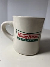 Krispy Kreme Doughnuts Coffee Mug Cup White 8 Ounce Mug Heavy Restaurant Ware