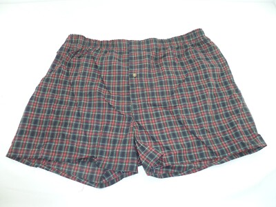 NEW Men's Harbor Bay Boxers 3 Pack- 2XL, Plaid