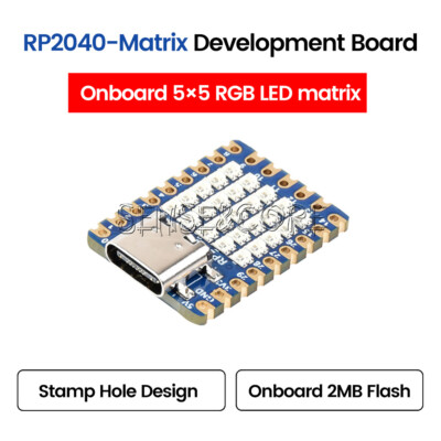 RP2040 Pico Mini Development Board 5×5 RGB LED Matrix Module RP2040 Matrix-