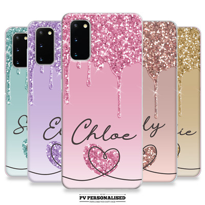 Personalisierte Handyhülle mit individuellem Namen Silikon Cover für Samsung S21 S22 S23 S24