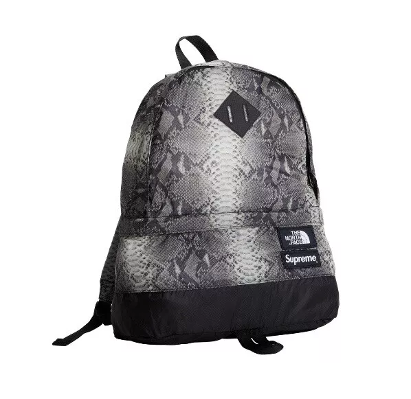 Sac à dos noir imprimé peau de serpent Supreme The North Face SS '18 TNF