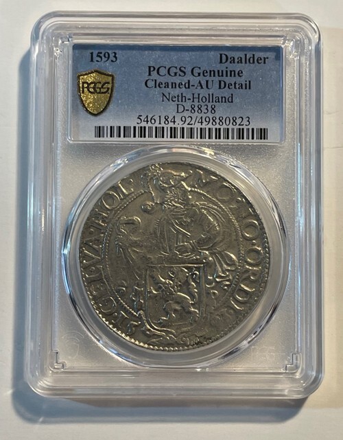 お得，お買い得 PCGS スラブ　Cleaned-AU Detail　円銀　新1円銀貨　明治19年　中期　軽度のヘアラインあり　極美品＋