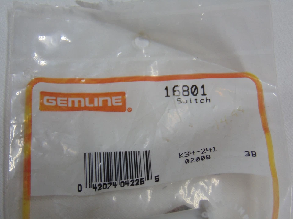 Botón Interruptor Gemline Parte 16801 Nuevo Paquete Sellado K34-241 Electrodoméstico Foto 3 de 3