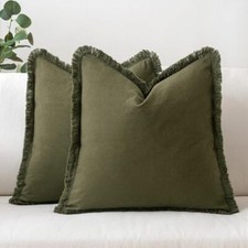 Throw Pillow Covers 18x18 Set of 2 Pillow 18x18 Inch Pack of 2 Olive Green