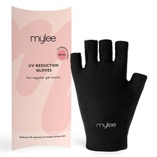 Mylee Anti UV Fingerless Gloves UPF 50+ UV Protection for Gel Nail Lamp Manicure