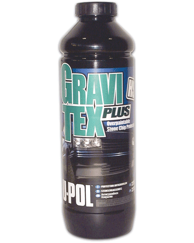 U-Pol Gravitex Plus HS Stone Chip Protector Paint UP0721 - Black Car Coating - Picture 1 of 1