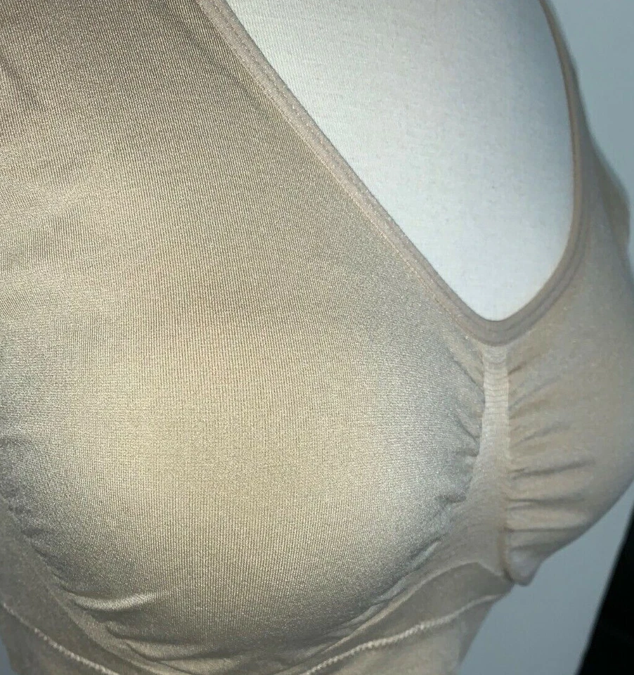 NUEVO CON ETIQUETAS-Amoena #44676 (sin peso) o 44677 rosa desnuda o 44418 desnuda mastectomía sin costuras Foto 4 de 4