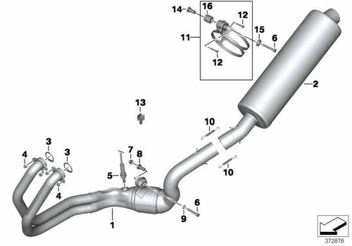 Original BMW 18127722139 Douille d'écartement pour F700GS F800S F800ST F800R.... - Photo 2/8