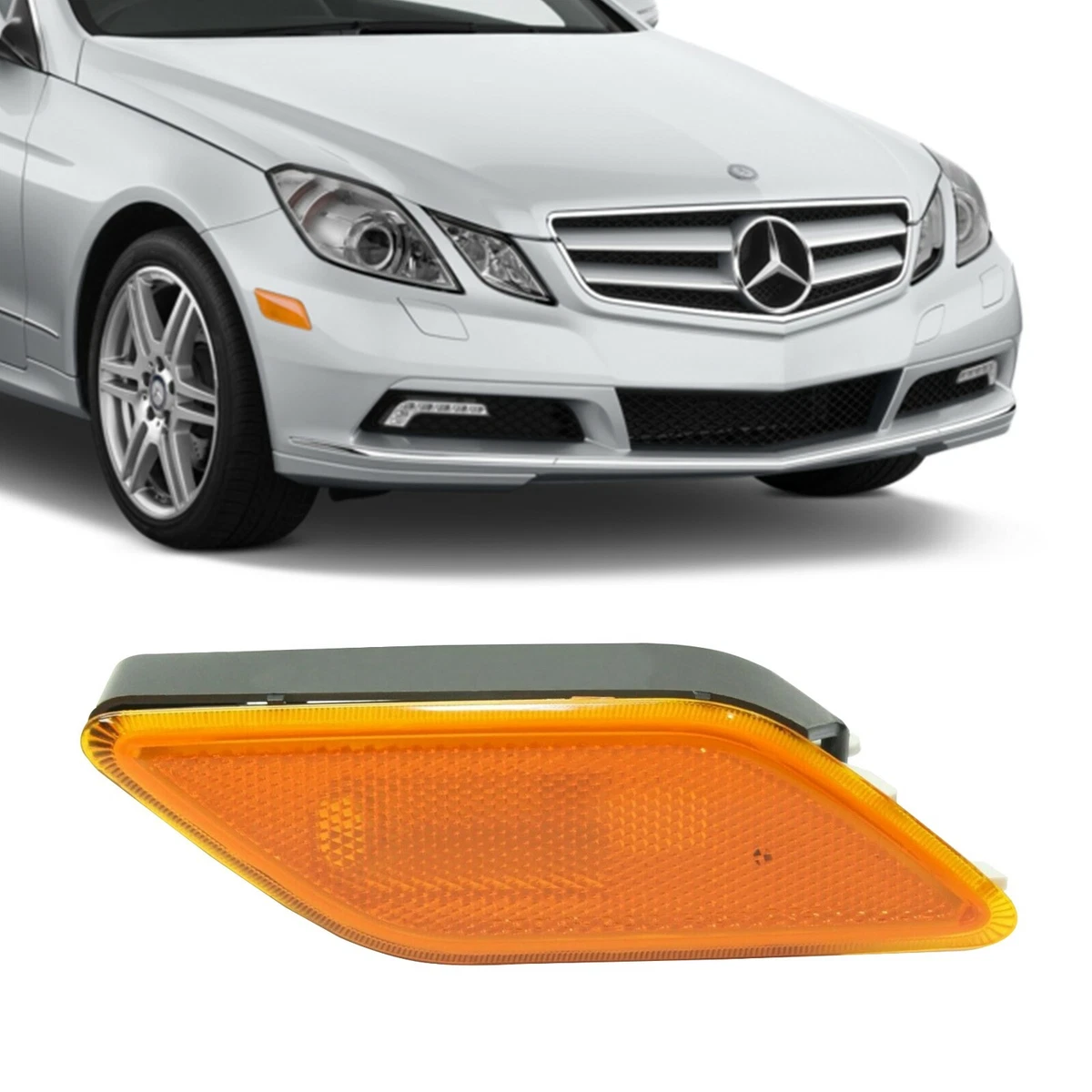 Luces Marcadoras Laterales LED Blancas Para Mercedes Clase E Coupe 2010-2013 – Tira LED Completa, Reemplazo OEM