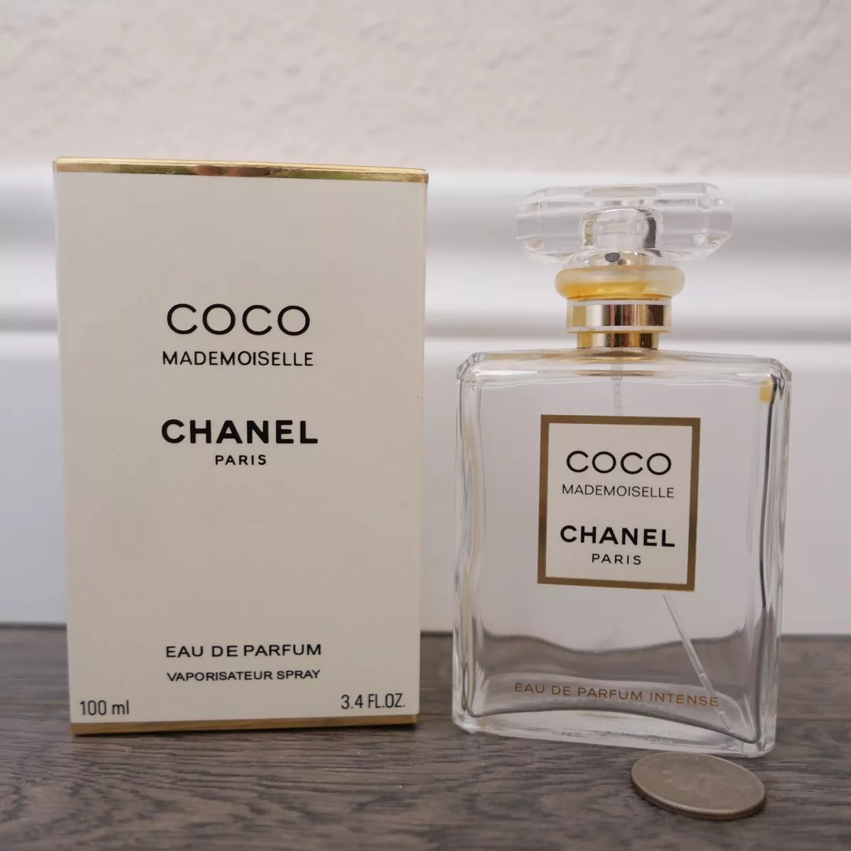 COCO Mademoiselle Chanel Paris EMPTY Eau De Parfum Glass Bottle