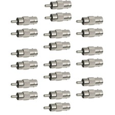 20pcs BNC Female to RCA Phone Male Connector Adapter for Security Camera System