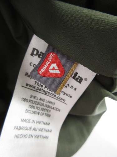 Patagonia Jacket Girls Large Green Primaloft Puffer Coat Quilted Hiking Outdoor - Picture 12 of 14