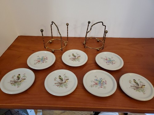 Vintage Porcelain/ Ceramic Set of 7 Bird Coasters & 2 Holders (9/23) - 第 2/8 張圖片
