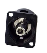 Switchcraft EHRCA2BXPKG RCA Connector Panel Mount Feedthrough Female, Black