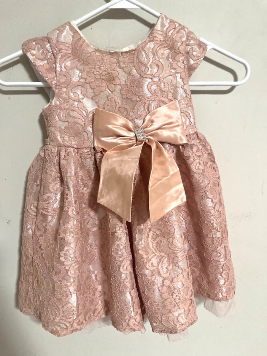 Girls dress size 4T, Youngland, light pink formal dress bow Christmas wedding | eBay Girls dress size 4T, Youngland, light pink formal dress bow Christmas wedding | eBay