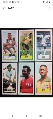 BRASILIEN-SANTOS-PELE Lot 6 Score UK Football Trade Cards-scarce World Cup(#275)