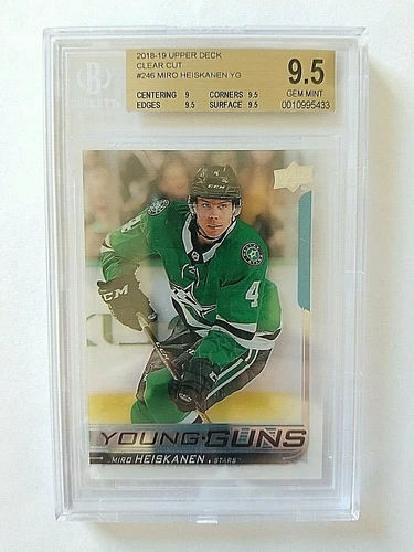 2018-19 Miro Heiskanen Upper Deck Young Guns CLEAR CUT Rookie RC BGS 9.5 Gem Mnt