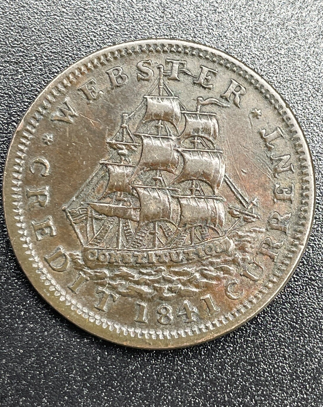 1837 Van Buren Metallic Currency 1841 ster Credit Hard Times Token Coin HTT eBay