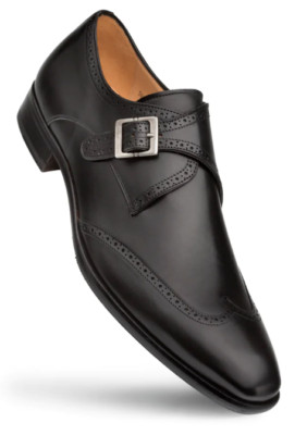 Mezlan Forest Black Mens Luxury Wing Tip Oxfords | eBay display picture 3
