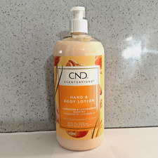 CND Hand Body Scentsations Tangerine Lemongrass Lotion 976 ml / 33 oz