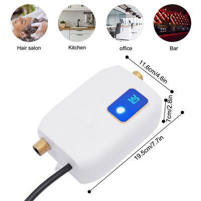 110V Mini Electric Tankless Instant Hot Water Heater Kitchen