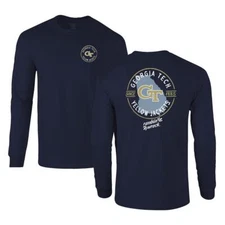 Georgia Tech GT T-Shirt Long Sleeve Unisex Georgia Tech Yellow Jackets Shirt