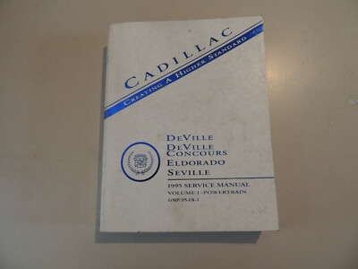 .Repair manual Cadillac Eldorado Seville DeVille Concours Werkstatthandbuch 1995