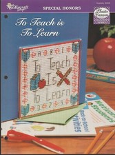 To Teach is To Learn PLASTIC CANVAS Pattern - The Needlecraft Shop 964038