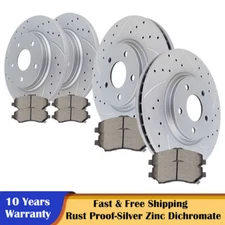 Front Rear Brake Rotors Discs & Pads Kit Fit Chrysler TOWN&COUNTRY Journey Grand
