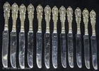 Wallace Sir Christopher Set of 4 Sterling Silver Dinner Knives | 9" No Monogram