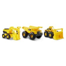 CAT Construction Vehicles Set of 3 Dump Truck Loader Excavator Toys for Kids