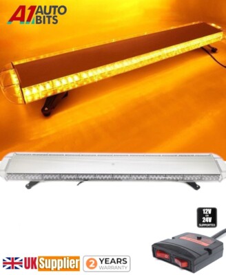 1400 mm 55 Zoll Van LKW 104 LED gelbe Lichtleiste Leuchtfeuer Warnblinker Lightbar Sli