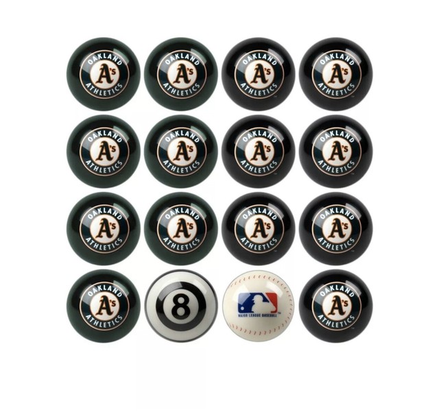 NEW! MLB Oakland A's Collector Series Billiard / Pool Ball Set eBay