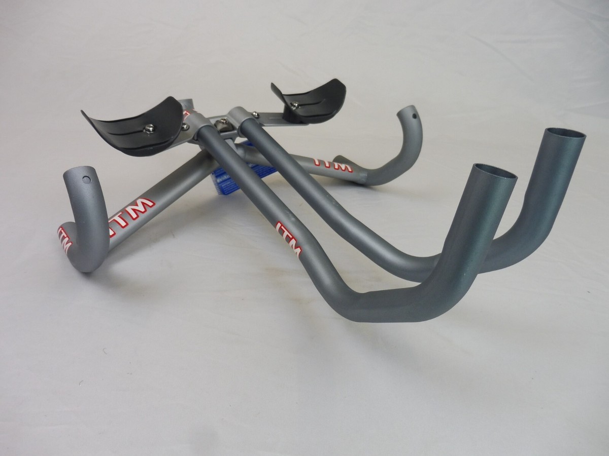 ITM DUAL AERO TTバー ITM Dual Aero F1 Bar set w / Extn ( 39 / 12 ) NOS bicycle TT Retro