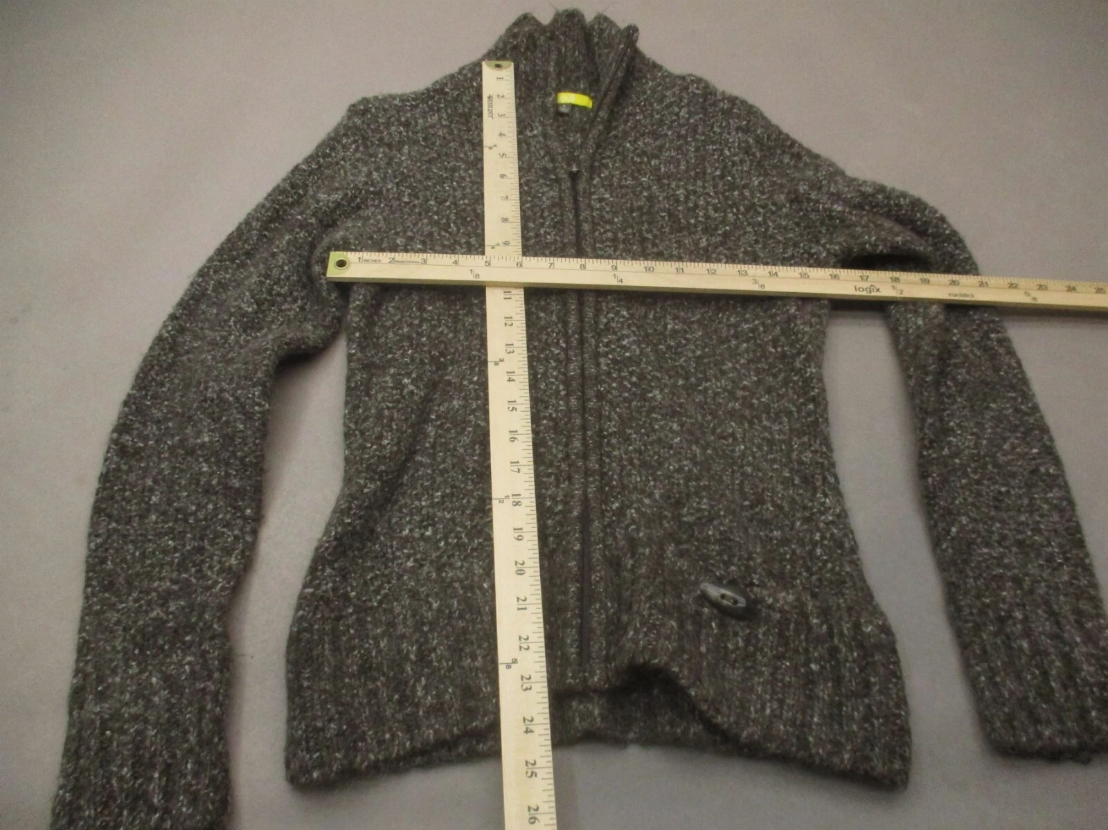 lole full zip stand collar knit 