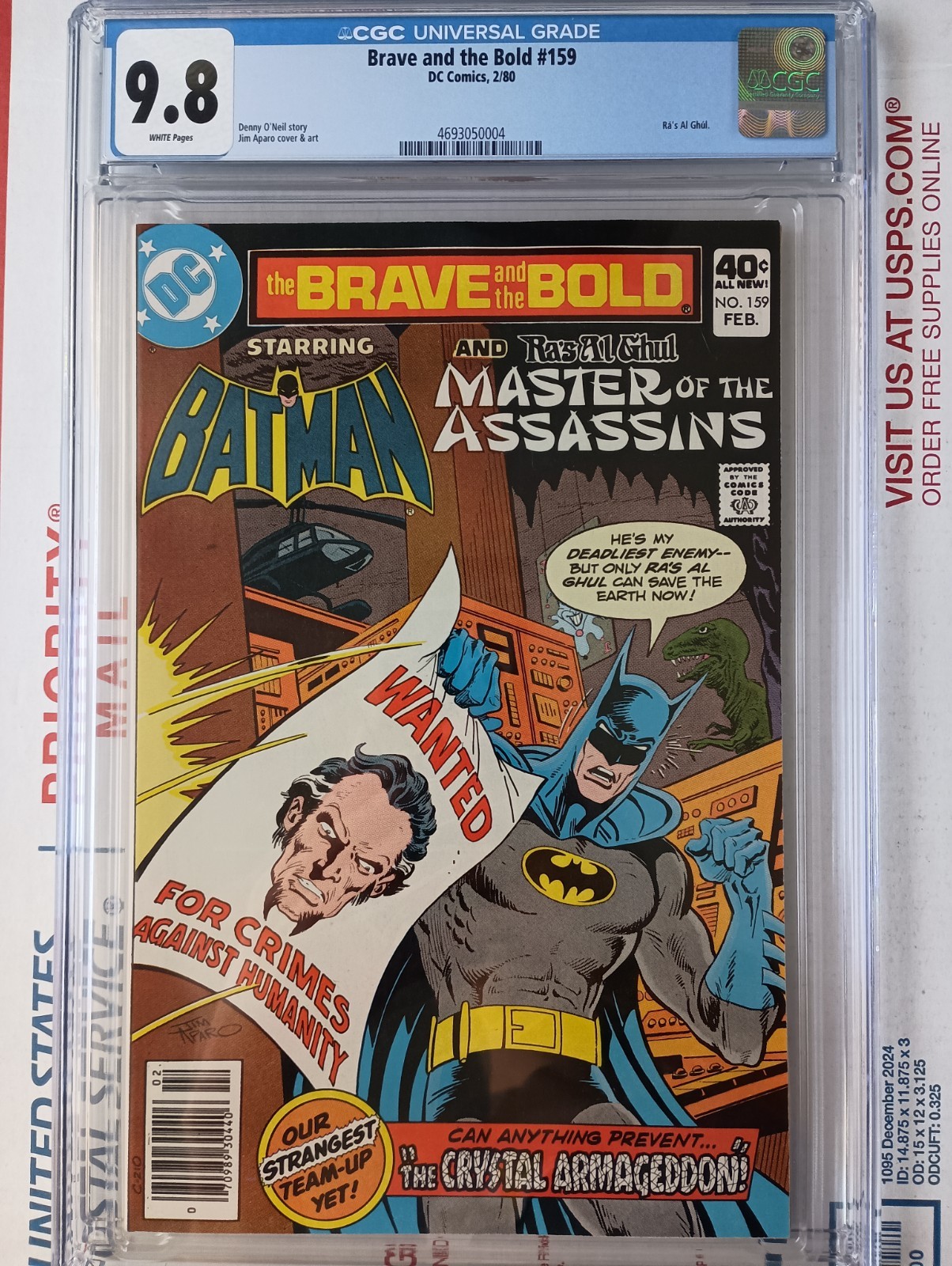 BRAVE AND THE BOLD #159 CGC 9.8 BATMAN & RIDDLER 44 YEARS OLD! ONLY 16 9.8 EXIST