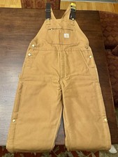 Carhartt, Firm Duck Cotton Insulated Bib Overall, Medium, Loose Fit, OR4393-M