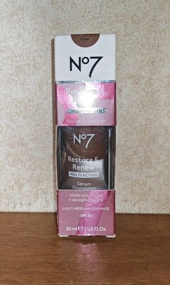 No7 Restore & Renew Multi Action Serum Foundation SPF30 30ml - Farbton: Cedar
